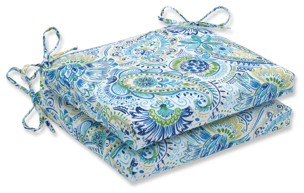 Out/Indoor Gilford Squared Corners Seat Cushion, Set of 2, Baltic