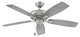 Hinkley Highland Wet 52" Fan, Brushed Nickel