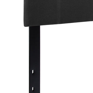 Bedford Tufted Upholstered Queen Size Headboard, Black