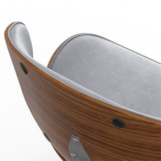 Pemberly Row 29.3" Modern Wood & Fabric Dining Chair in Stone Gray