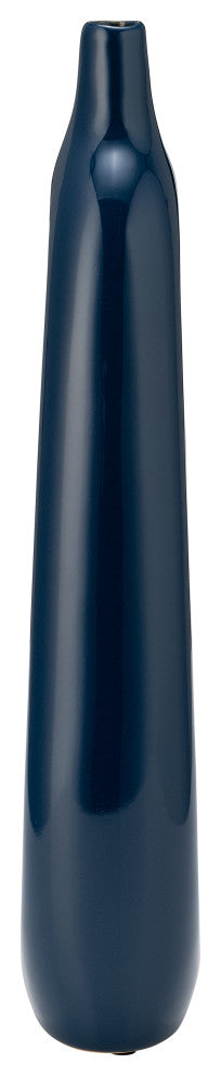 Ceramic 14"H Open Cut-Out Vase, Blue
