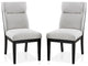 Furniture of America Andy Fabric Padded Dining Side Chair in Beige (Set of 2)