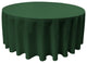LA Linen Round Polyester Poplin, Hunter Green, 108" Round