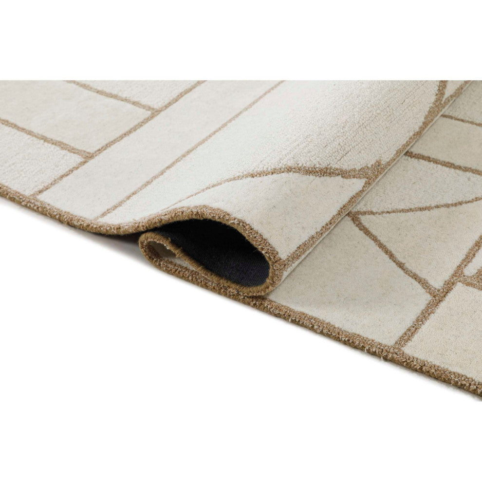 Mid-Century Epure Area Rug, Neutral, 6'x9'