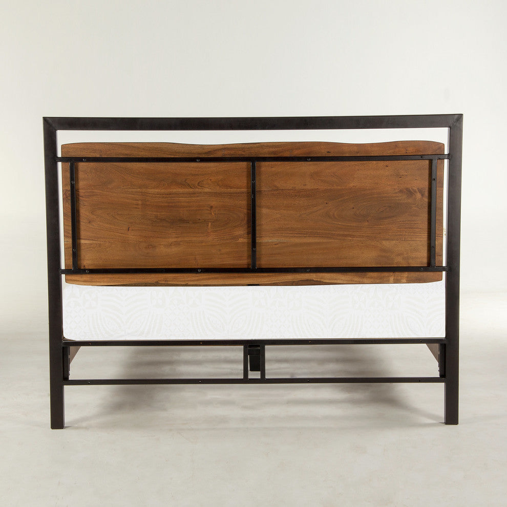 Glenwood Live Edge Acacia Wood Queen Bed