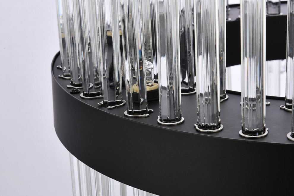 Modern Black 14-Light Pendant