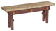 Farmhouse Sturdy Garden Bench, Burgundy