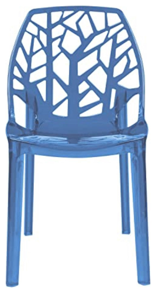 LeisureMod Modern Cornelia Dining Chair, Set of 4
