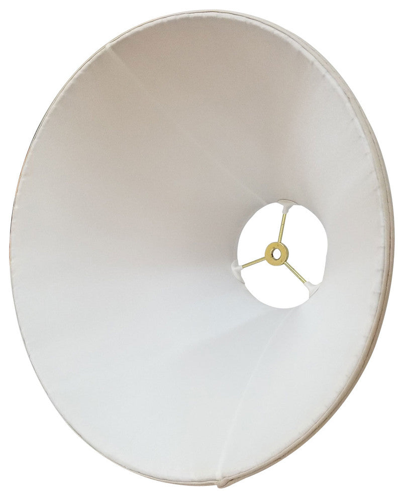 Coolie Empire Side Pleat Basic Lampshade, Eggshell, 6"x18"x11.5"