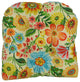 19" U-Shaped Patterned Tufted Chair Cushions, Set of 2, Gregoire Chamomile