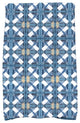 Beach Tile, Geometric Print Kitchen Towel, Blue