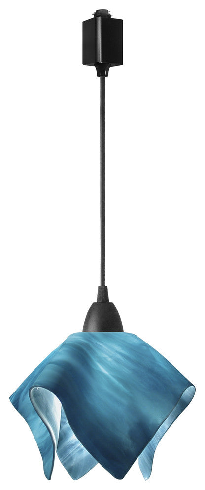 Jezebel Radiance Flame Track Light, Small, Sky Blue