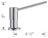 Blanco Torre Soap Dispenser in PVD Steel