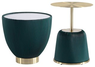 Manhattan Comfort 2-Piece Anderson End Table 1.0 and End Table 2.0