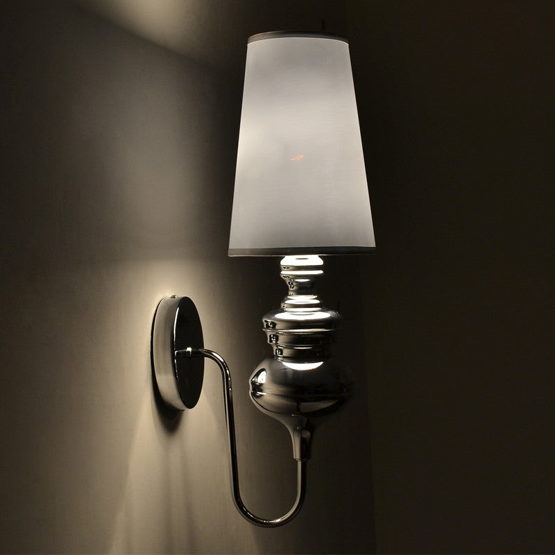 Luxury Wall Lamp in Classic Style for Living Room, Bedroom, White