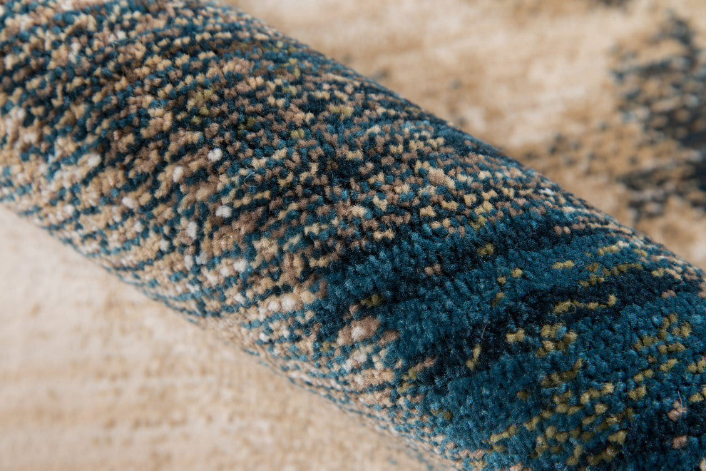 Momeni Studio Polypropylene Machine Made Blue Area Rug 9'6"x12'6"