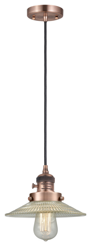 INNOVATIONS 201CSW-AC-G2 1-Light Mini Pendant Antique Copper