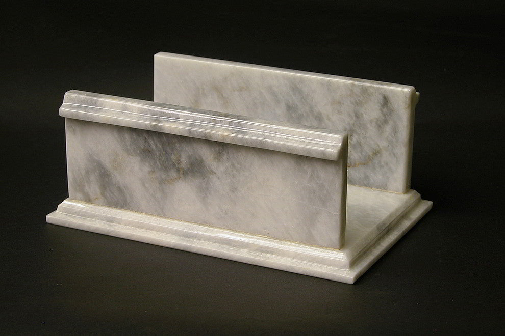 White Marble Paper Towel Holder