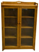 Mission Solid Oak Bookcase Curio Cabinet, Michael's Cherry