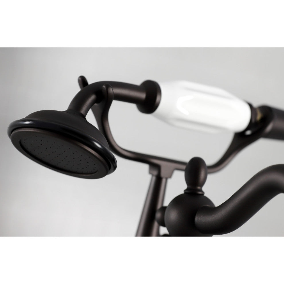 CC6013T5 Clawfoot Tub Faucet With Hand Shower, Oil Rubbed Bronze