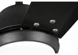 Oriole 3-Blade 60" Ceiling Fan With LED Light, Black