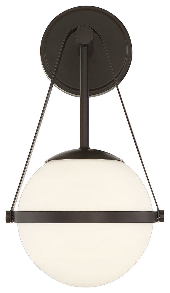 Polson 1-Light Wall Sconce, Matte Black