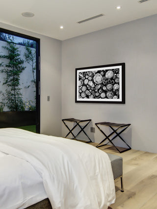 "Log Stack" Framed Art Print