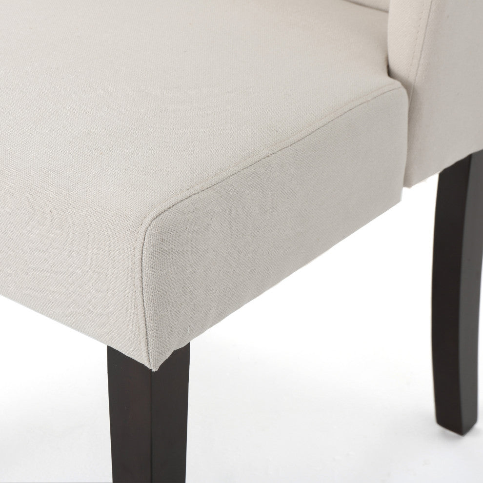 GDF Studio Rory Contemporary Fabric Wingback Dining Chair, Set of 2