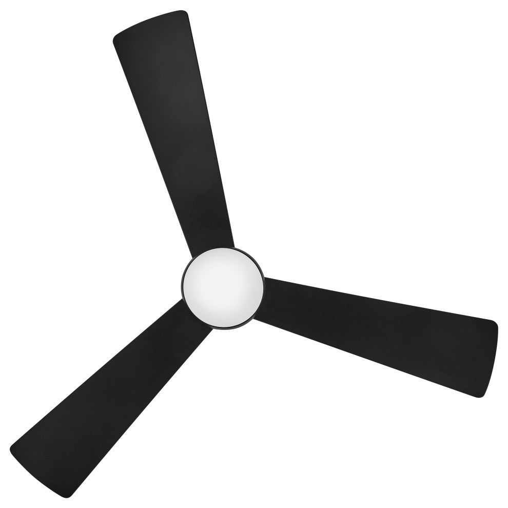 Hinkley Una LED Ceiling Fan, Matte Black, 44"