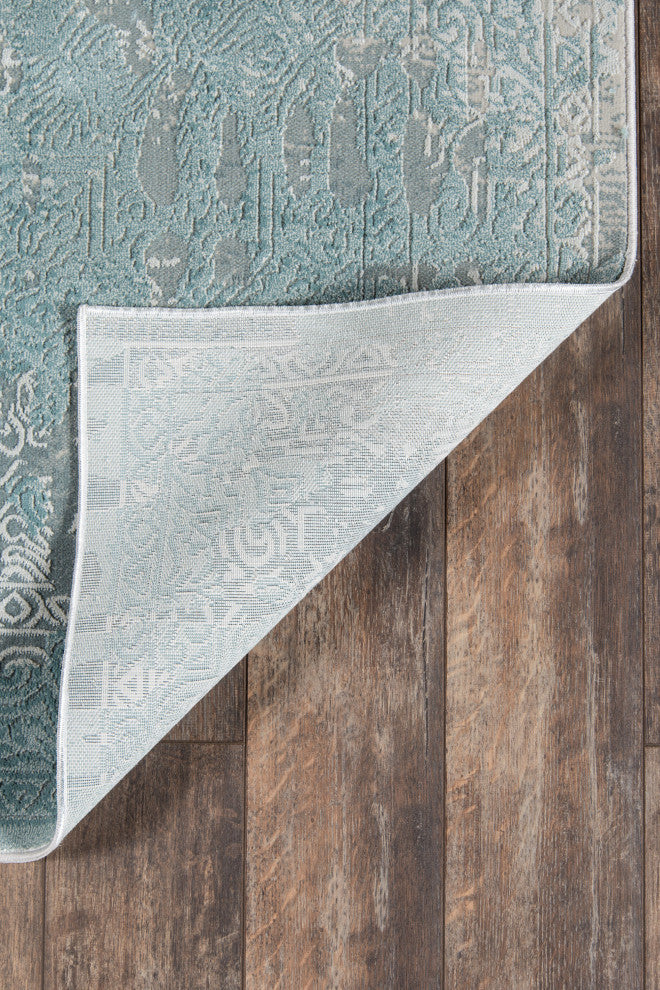 Momeni Genevieve Polyester Area Rug, Light Blue, 1'10"x2'10"
