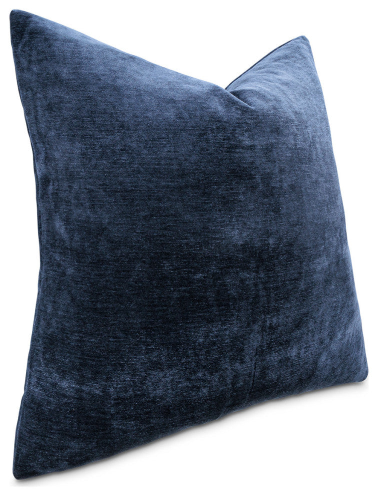 The Smith 20" Square Chenille Pillow, Set of 2, Midnight