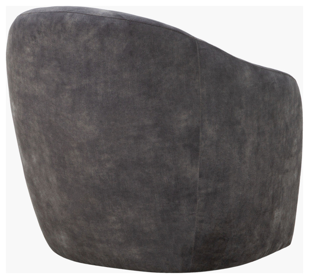 Galey Alix x Livabliss Hatcher GAHT-001 Accent Chair, Grey, 31"H x 32"W x 32"D