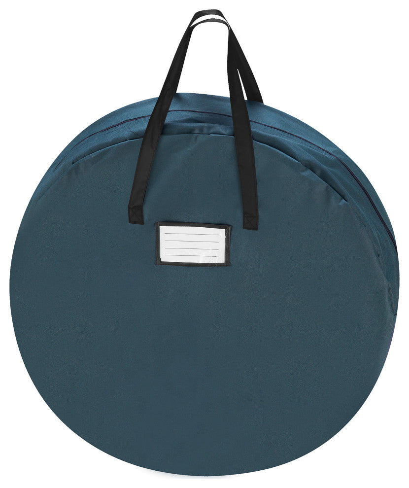 Wreath Storage Bag- 36" Round Protect Holiday, Easter, Fall, Artificial Wreaths