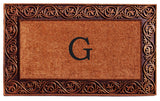 Prestige Bronze Monogram Doormat 18"x30", Letter G