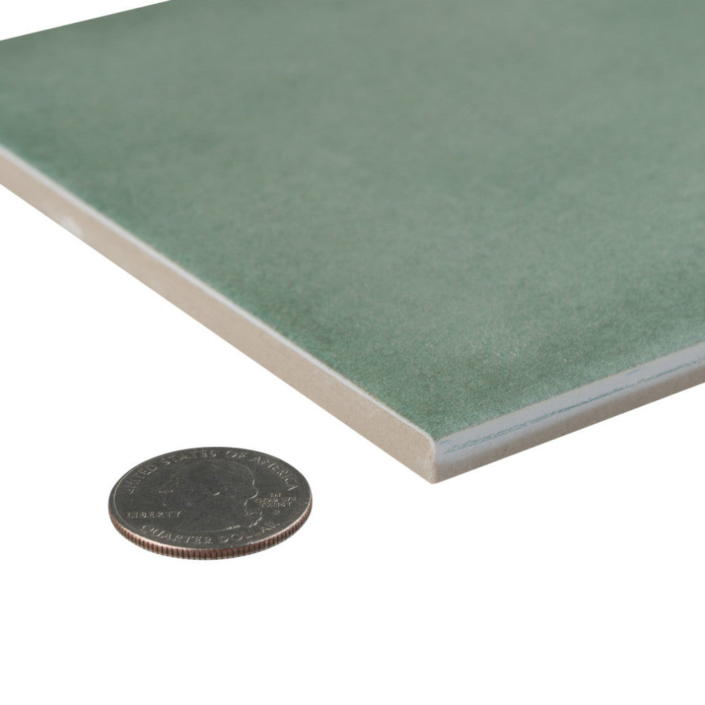 Matter Green Porcelain Floor and Wall Tile