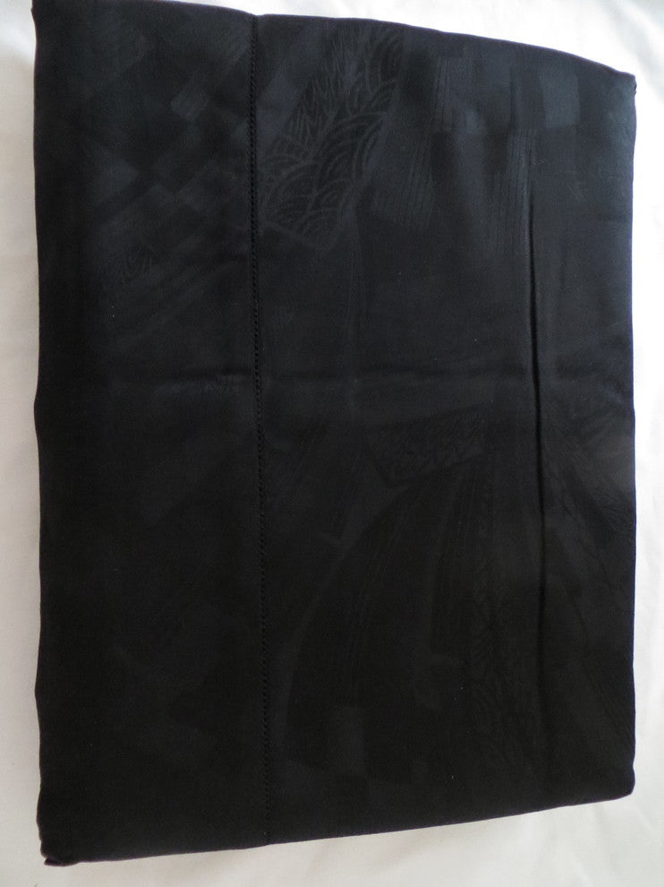 Sferra Lauren Shanghai  Luxe Josephine Egyptian Cotton Black King Sheet Set