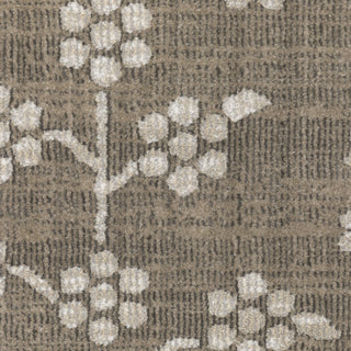 Iris Two-Tone Oriental Grey/ Light Grey Area Rug 6'7" x 9'6"