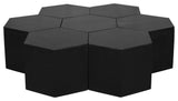 Eternal Modular Coffee Table, Black, 7 Piece