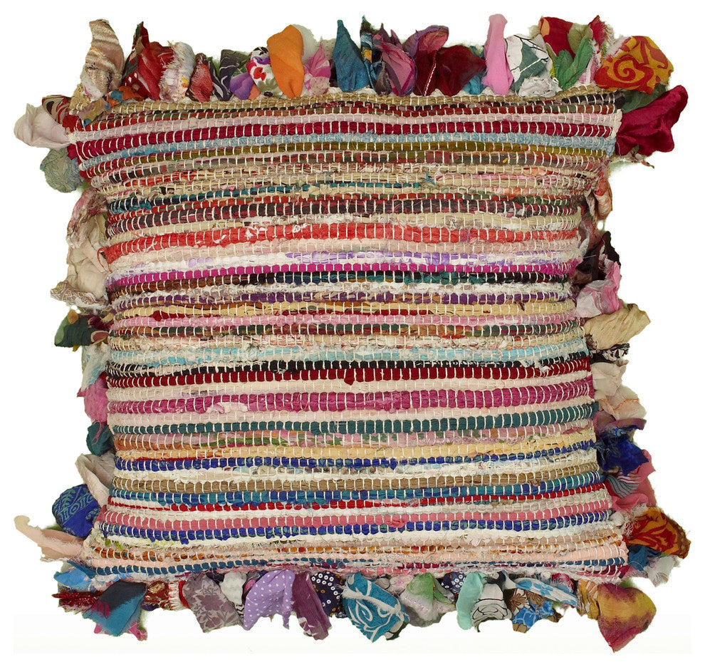 Chindi Stripe Throw Pillow