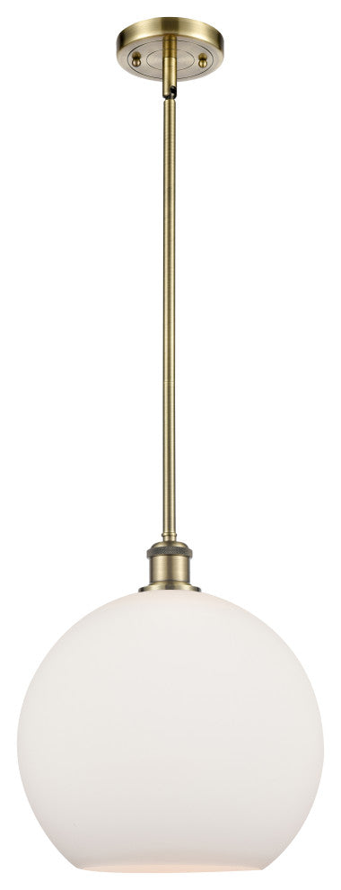 Innovations Lighting 516-1S-AB-G121-12 Athens 1 Light 11.75" Mini Pendant