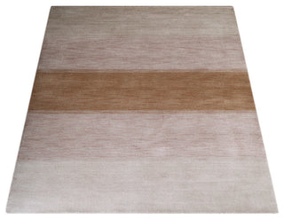 HAND KNOTTED LOOM WOOL ECO-FRIENDLY AREA RUGS - Rectangle, Beige, Contemporary