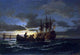 Anton Melbye Sea at Night, 18"x27" Wall Decal Print