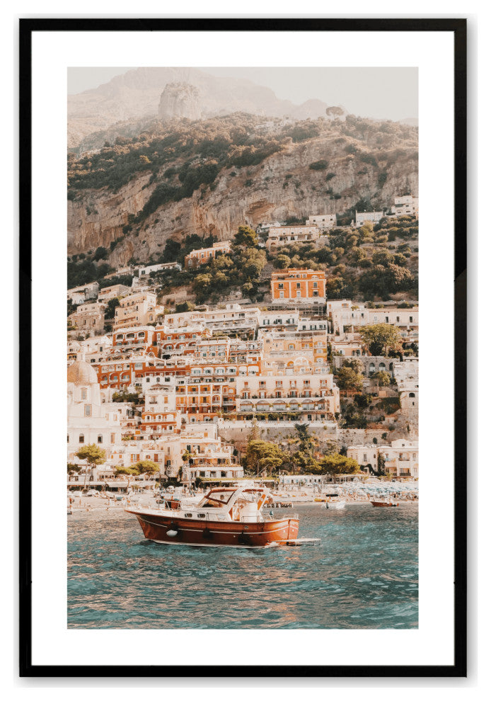 Satin Black 16" x 20" Seaside Bliss Framed Print