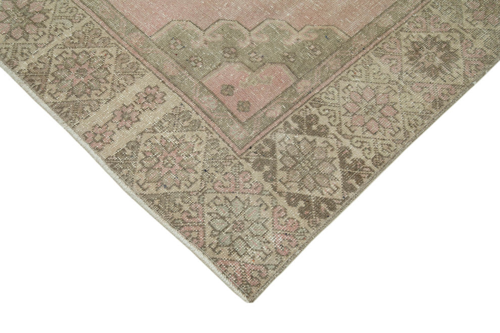 Rug N Carpet - Hand-knotted Turkish 4' 4" x 12' 6" Vintage Runner Rug