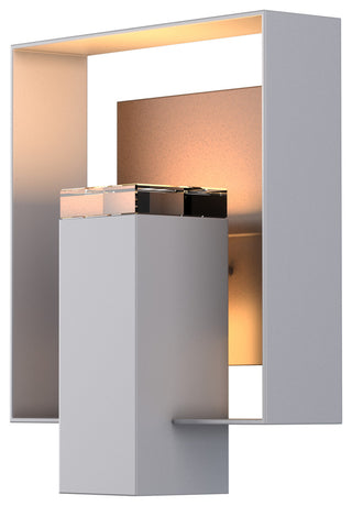 Shadow Box Medium Outdoor Sconce, Coastal Burnished Steel/Coastal Bronze