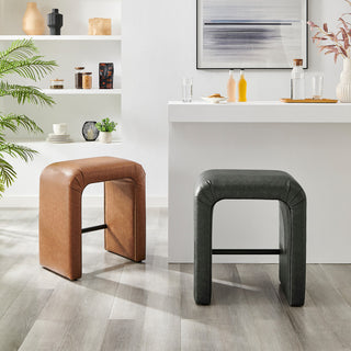 Jovanka PU Counter Stool, Vintage Cider