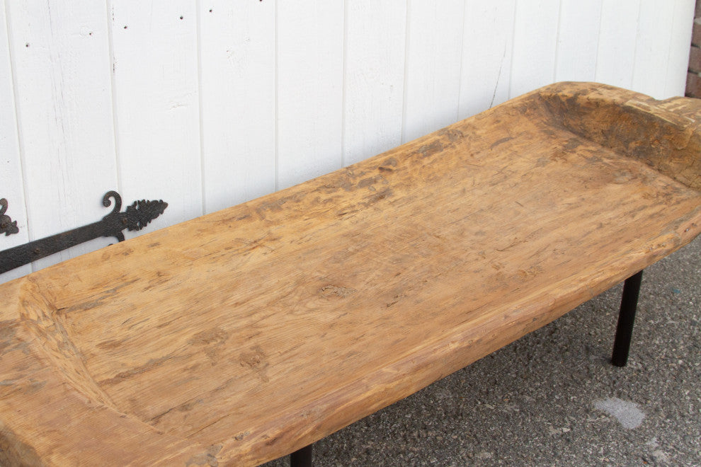 Antique Naga Wooden Trough Table