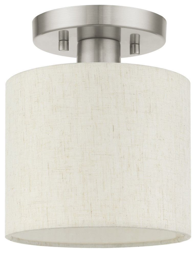 Brushed Nickel Casual, Transitional, Versatile, Minimal Semi Flush