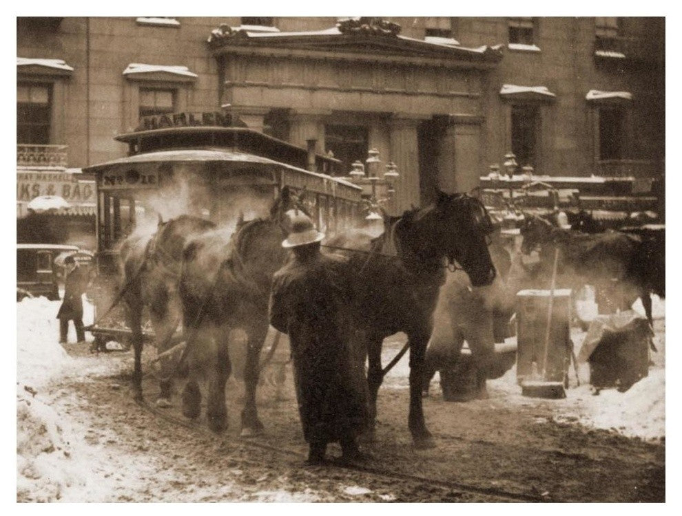 " The Terminal, New York City, 1893" Paper Print by Alfred Stieglitz, 18"x14"