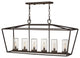 Hinkley Alford Place 40" Outdoor Open Linear Chandelier, Oil Rubbed Bronze